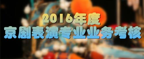 黄色片子,操逼国家京剧院2016年度京剧表演专业业务考...